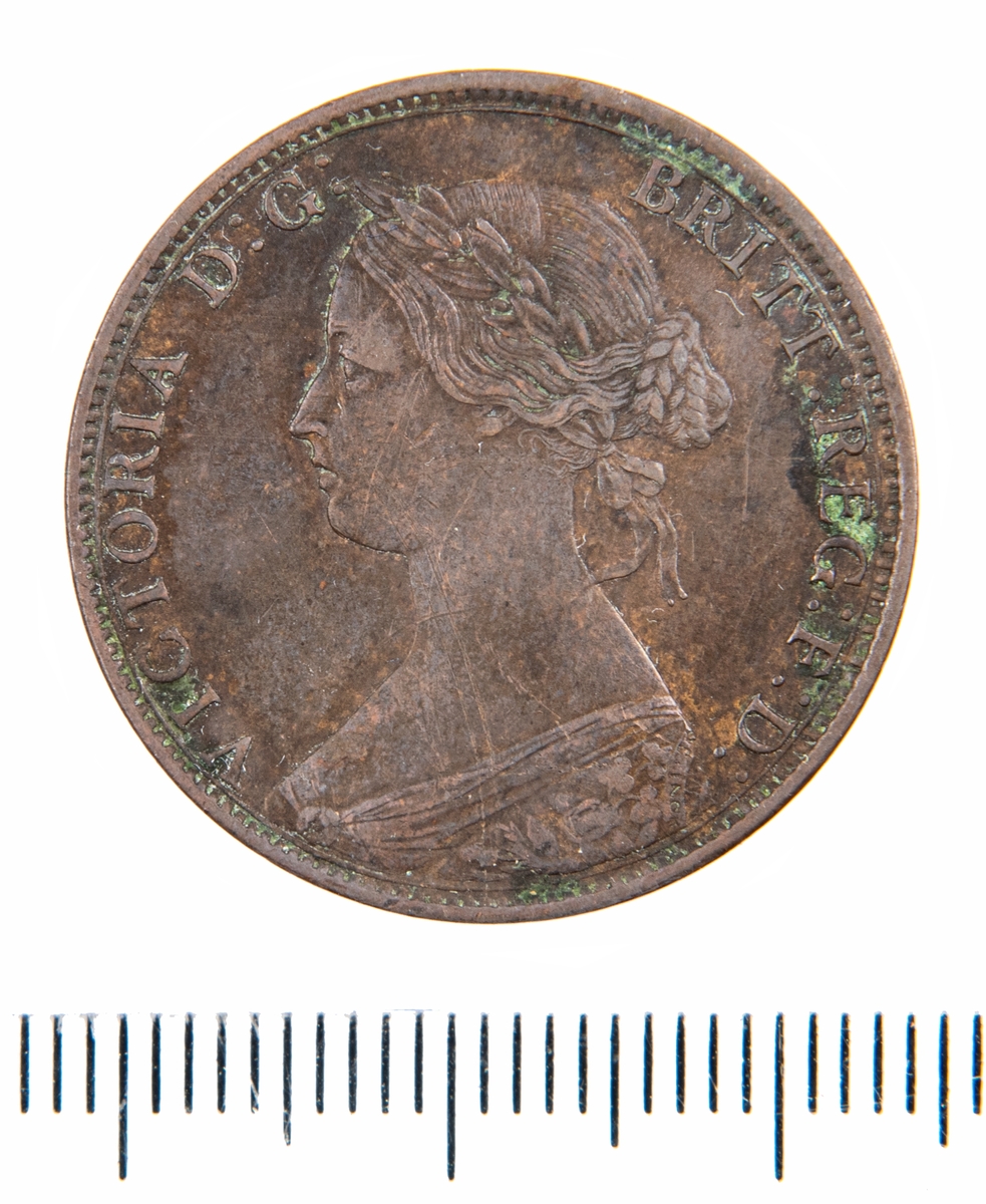 Mynt, Canada, 1864, 1 Cent.