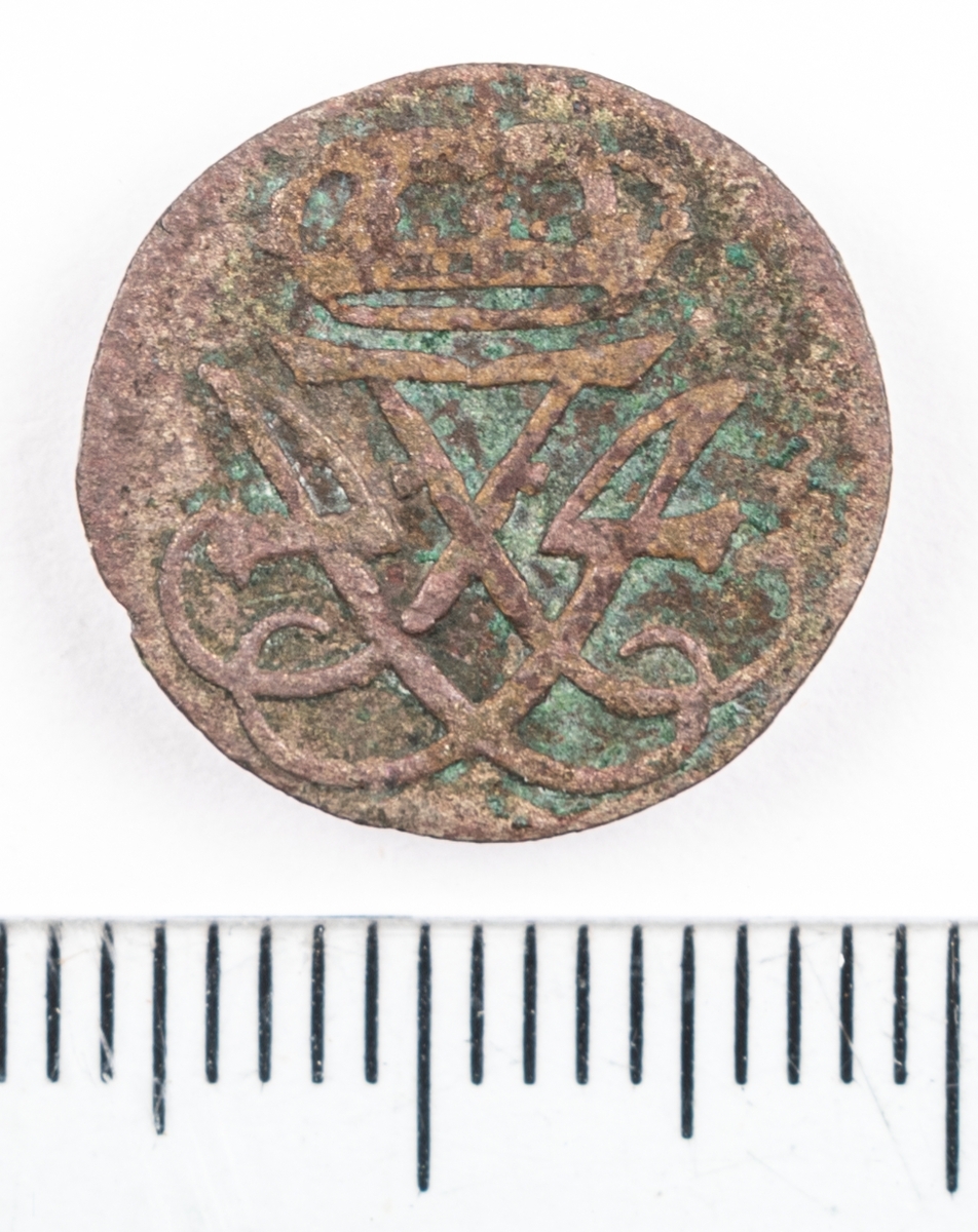 Mynt, Danmark, 1722, 1 Skilling.