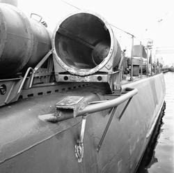 Torpedskott T102 arangemang på torpedtub.