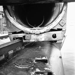 Torpedskott T102 arangemang på torpedtub.