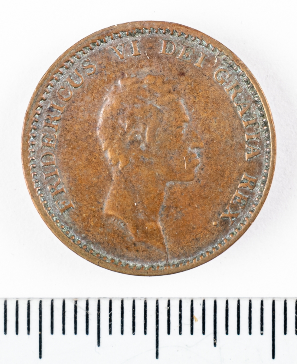 Mynt, Danmark, 1813, 1 Skilling.