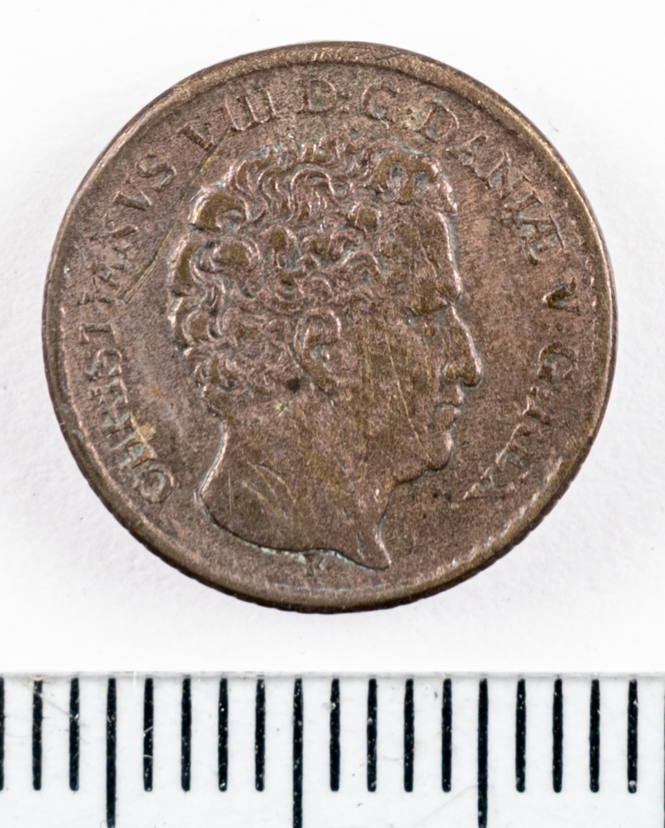 Mynt, Danmark, 1842, 3 RB.Sk.
