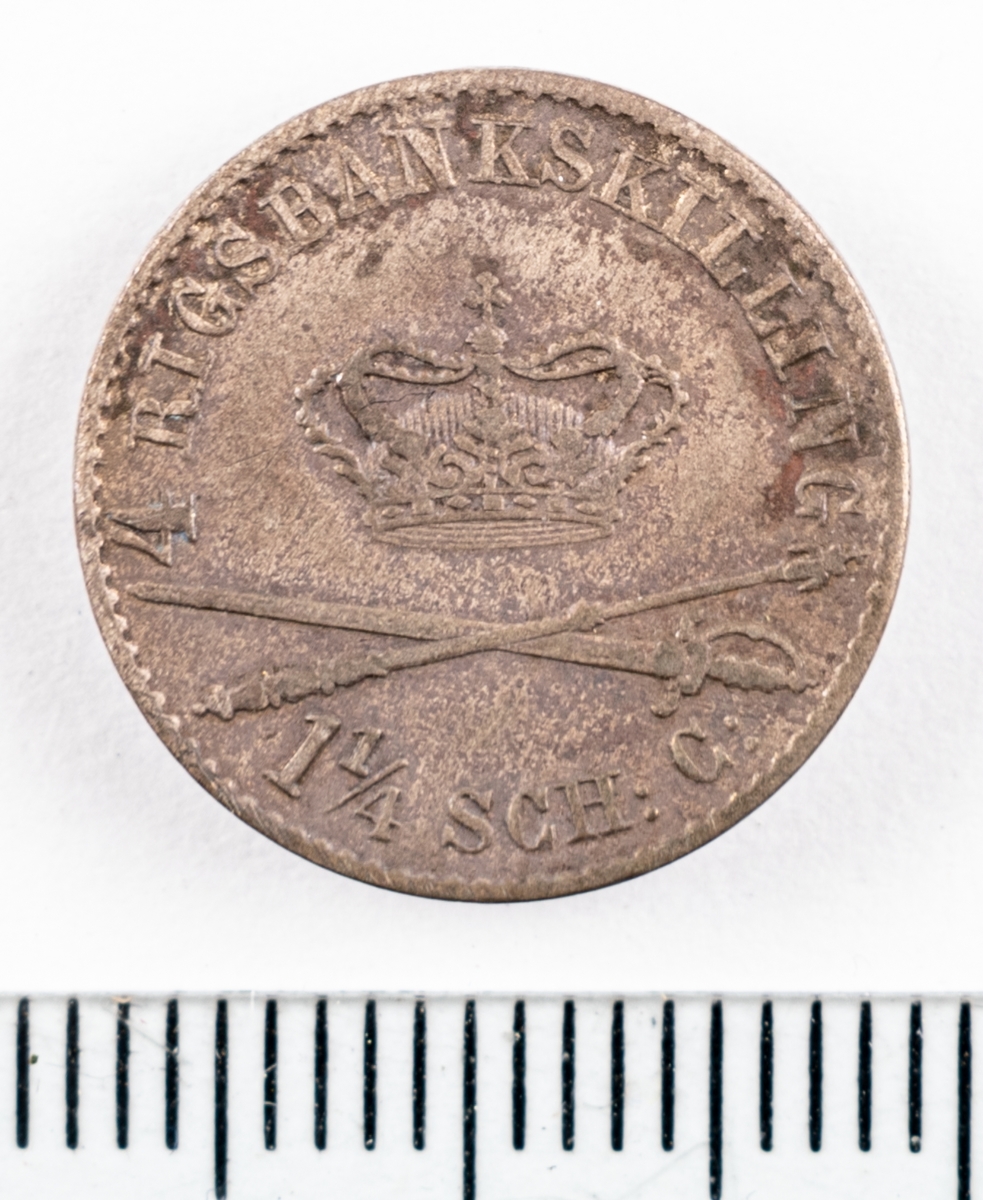 Mynt, Danmark, 1842, 4 RB.Sk.