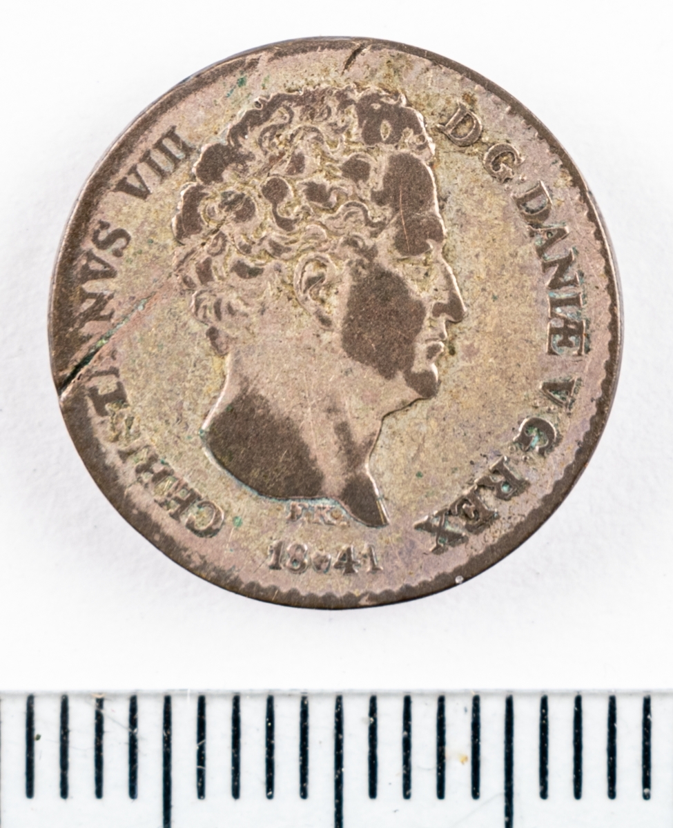Mynt, Danmark, 1842, 4 RB.Sk.
