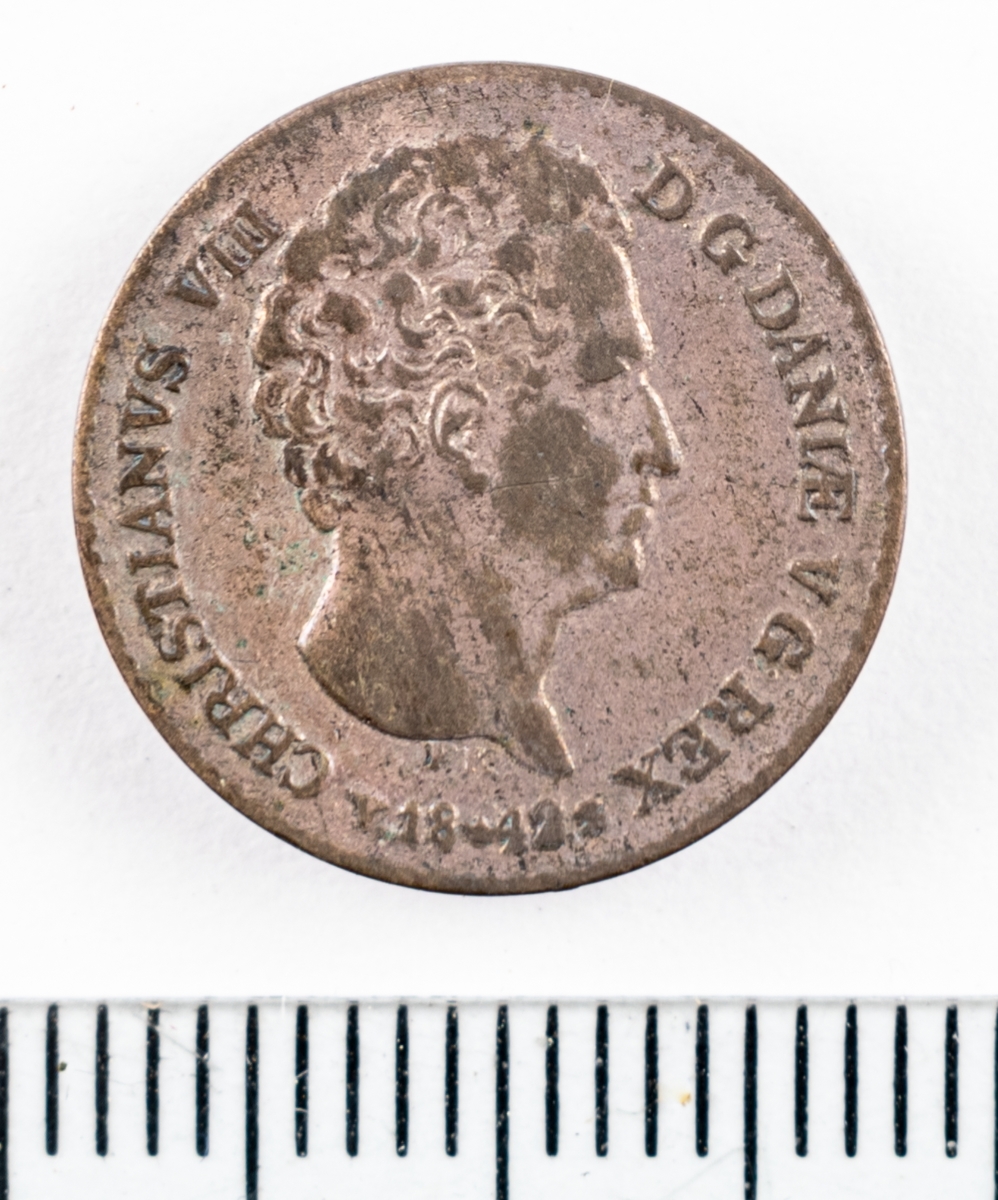 Mynt, Danmark, 1842, 4RB.Sk.