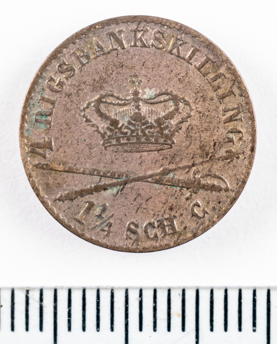 Mynt, Danmark, 1842, 4RB.Sk.