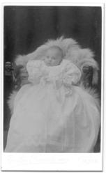 Visittkort av et lite barn, baby.