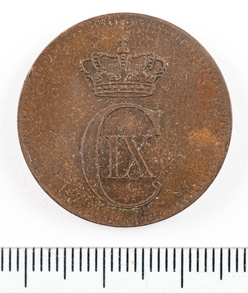 Mynt, Danmark, 1875, 5 Öre.