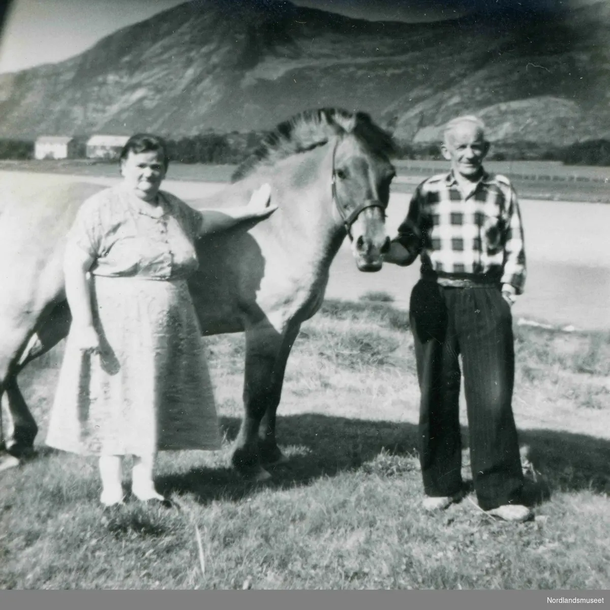 Ekteparet Willum  (født i 1896) og Ragna Hansen (pikenavn Rasmussen, født i 1898) fra gården Nylandet i Saursfjord.