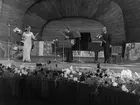 Alice Babs och Bengt Hallbergs kvartett på Sollidenscenen, Skansen.