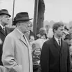 75-årsjubileet. Kung Gustav VI Adolf och kronprins Carl Gustaf på Skansen.