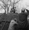 75-årsjubileet. Kung Gustav VI Adolf och kronprins Carl Gustaf besöker Skansen. Kolmila.