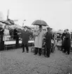 75-årsjubileet. Kung Gustav VI Adolf och kronprins Carl Gustaf besöker Skansen.