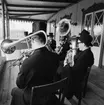 75-årsjubileet. Blåsorkester på Gubbhyllans veranda.