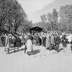 Folkvimmel på Bollnästorget, Skansen.