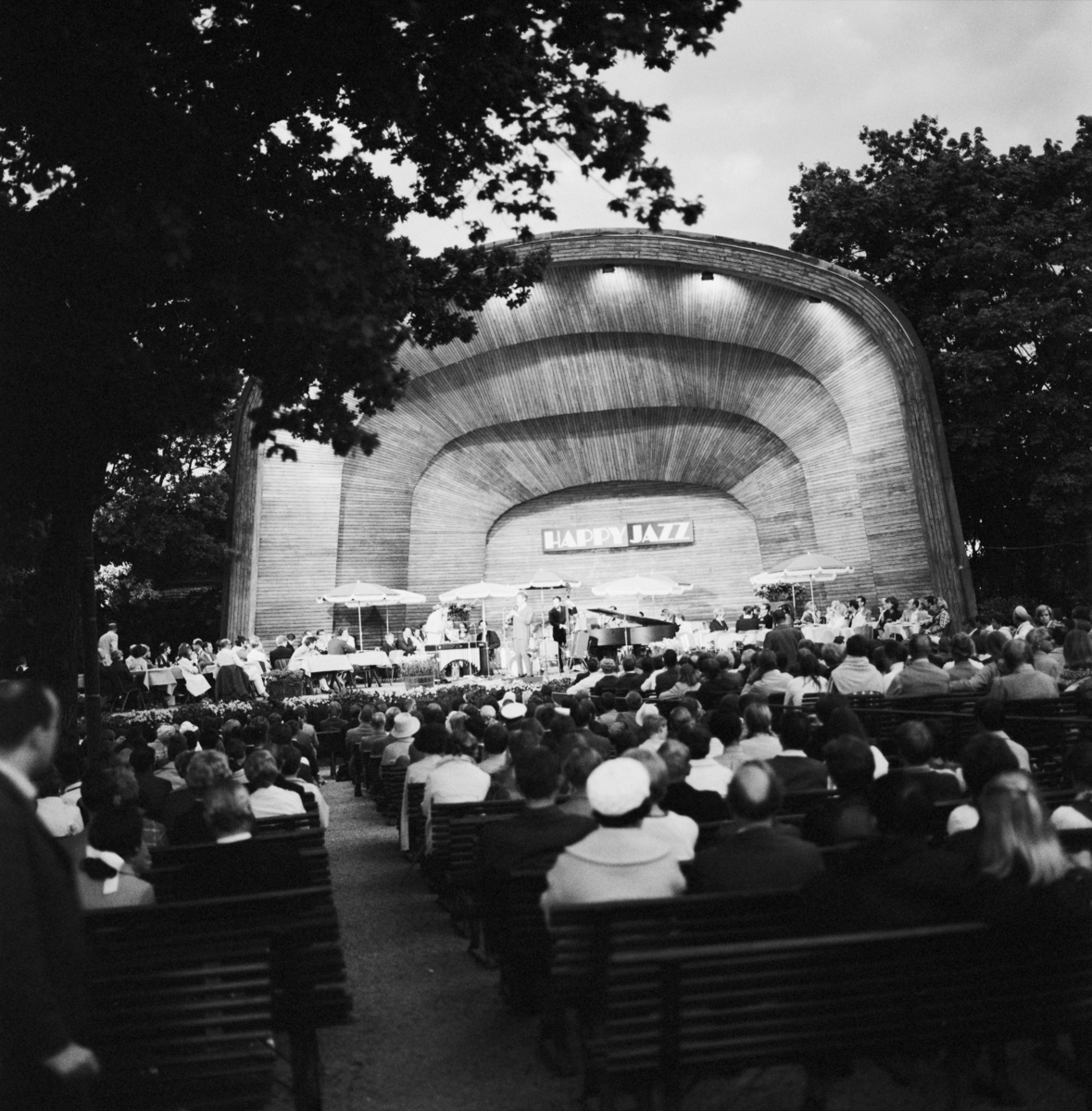 Evenemanget "Happy Jazz" på Sollidenscenen, Skansen. 