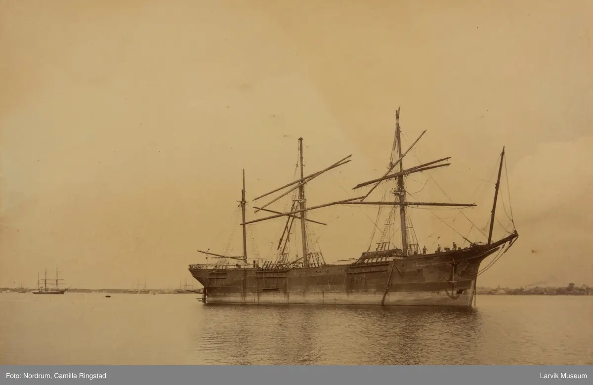 Bark ELISE av Sandefjord 1894 i Pensacola USA