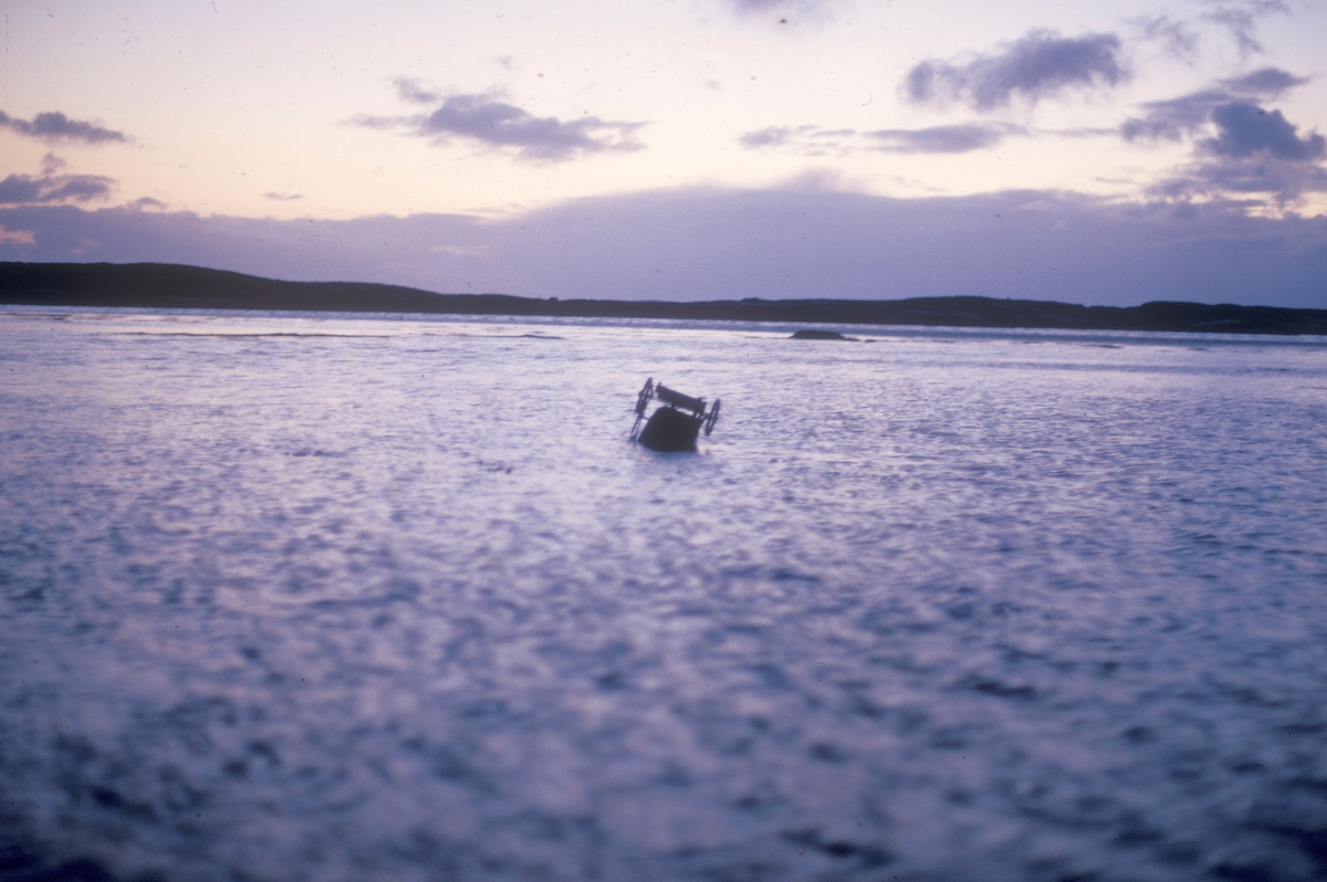 Lurøy, 1972 : Sjøutsikt fra Hans Petter Melands gård. Han var en av oppdrettspionerene på Lovund.