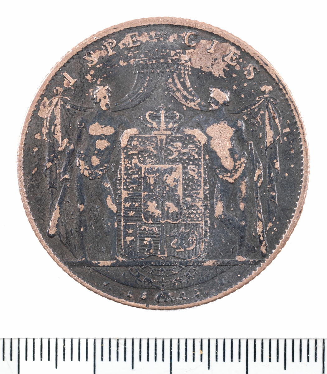 Mynt, Danmark, 1843, 1 Speciedaler.