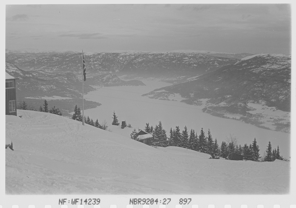 Fjellhvil Hotell på Norefjell, Krødsherad. Fotografert 1941.