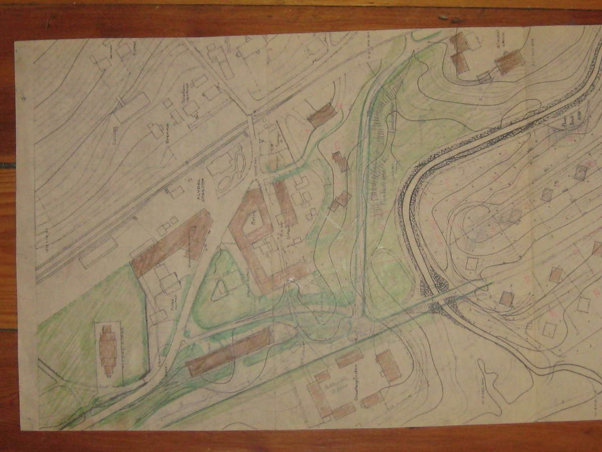 Regionplan Alvdal sentrum. Sverrre Pedersen, planer, se notat i emnearkivet