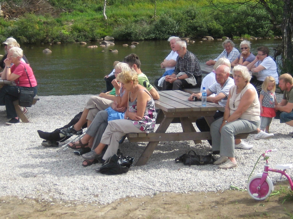 Ny hengebru på Vollan - åpning - personer