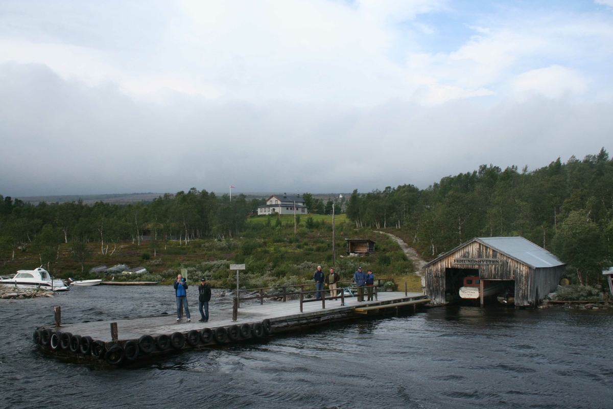 Båt på Femund, brygge
