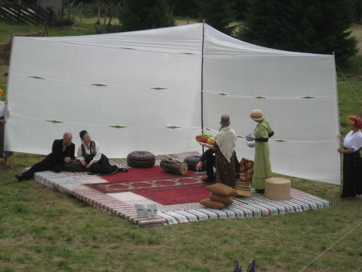 Garborgdagane 2010, spel på Tronsvangen, møte mellom Baral og Garborg