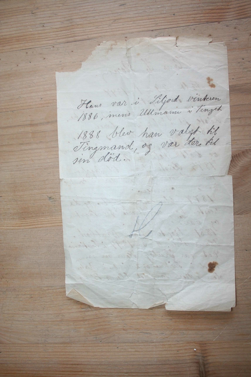 Opplysninger om Hans Storeng, Storeng, Kvikne