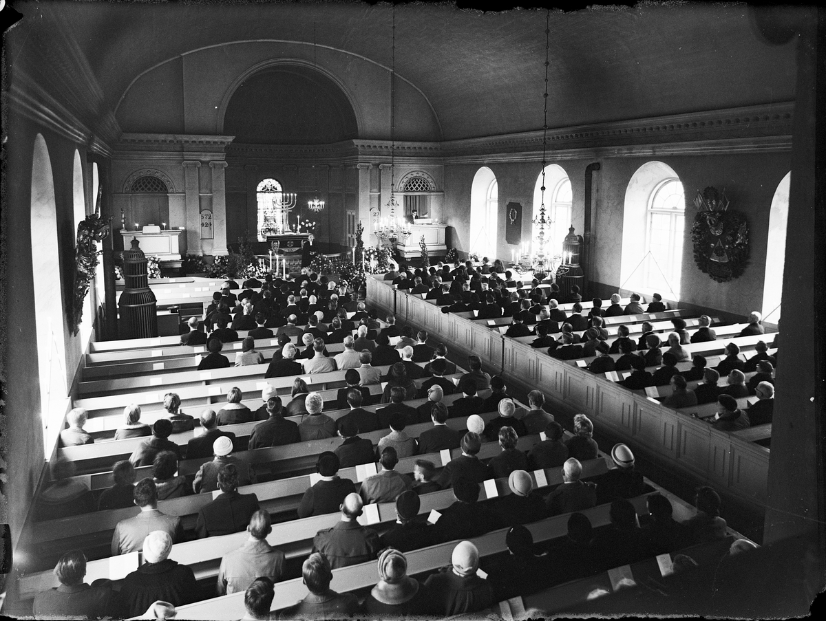 Baron Gustav af Ugglas begravning, Forsmark, Uppland 1960