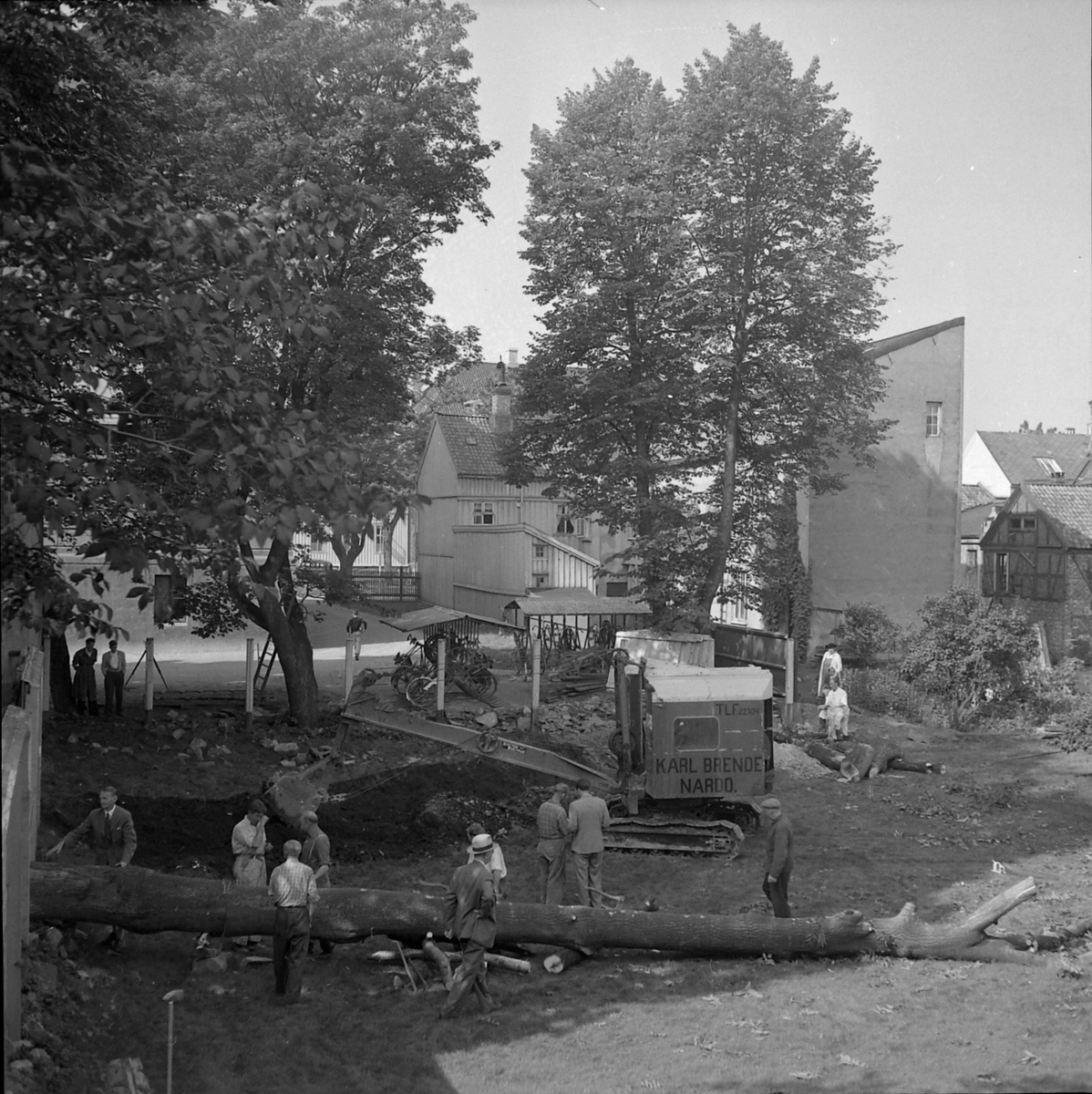 Byggearbeid ved St. Jørgens hus