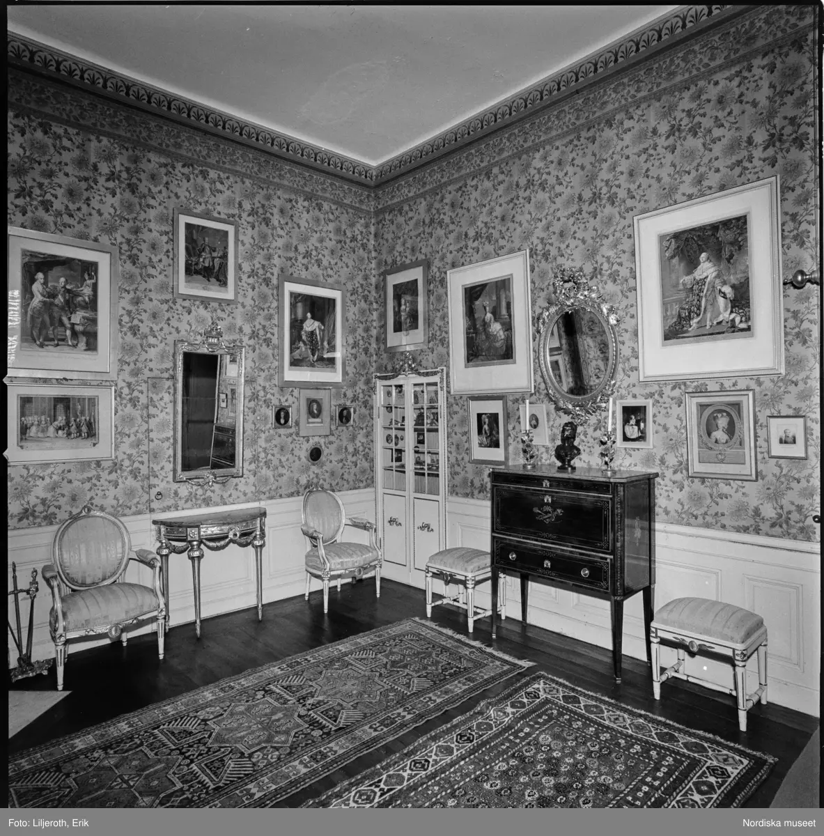 Tyresö slott, interiör, Tyresö socken, Södermanland.