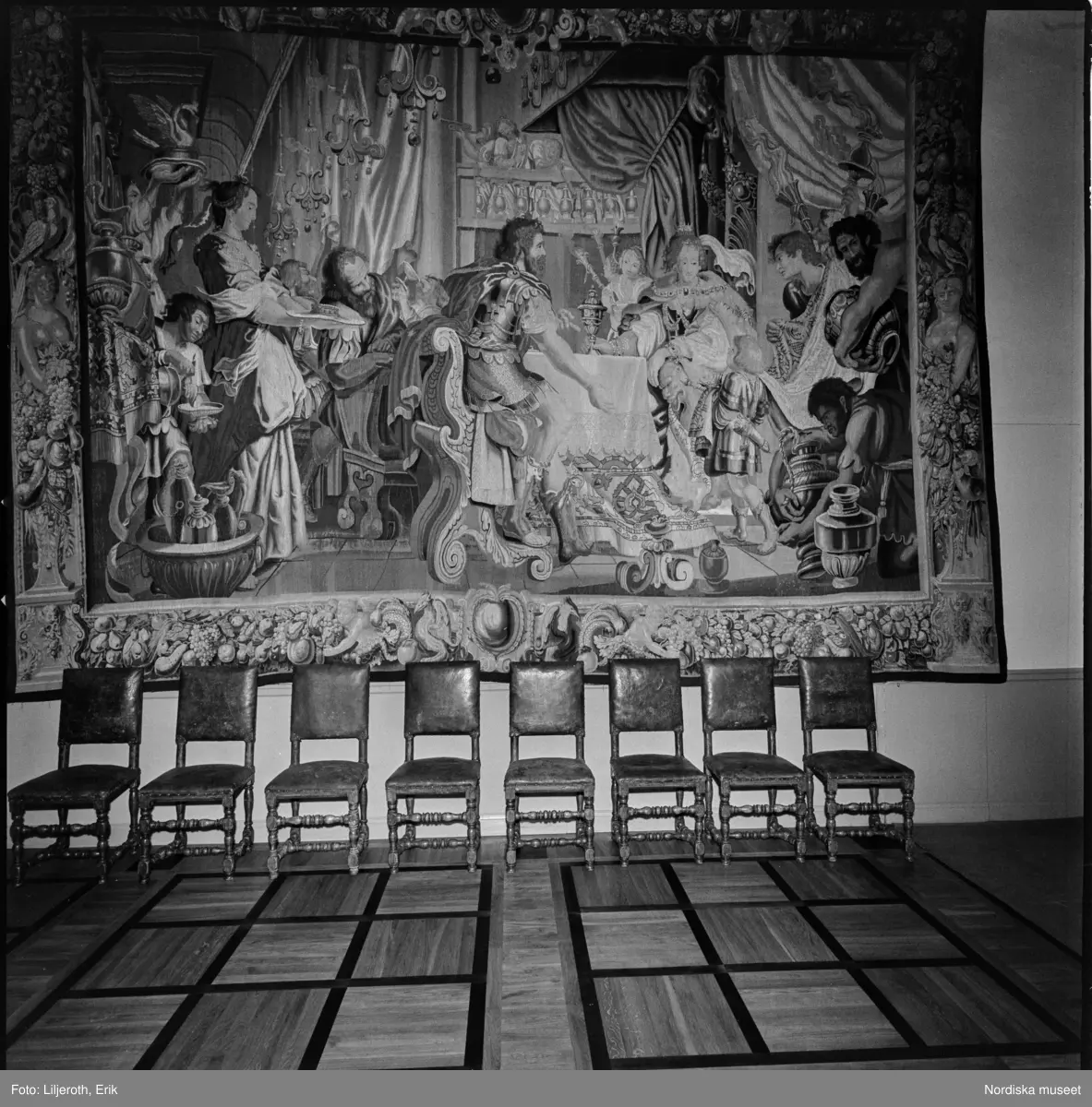 Tyresö slott, interiör, Tyresö socken, Södermanland.