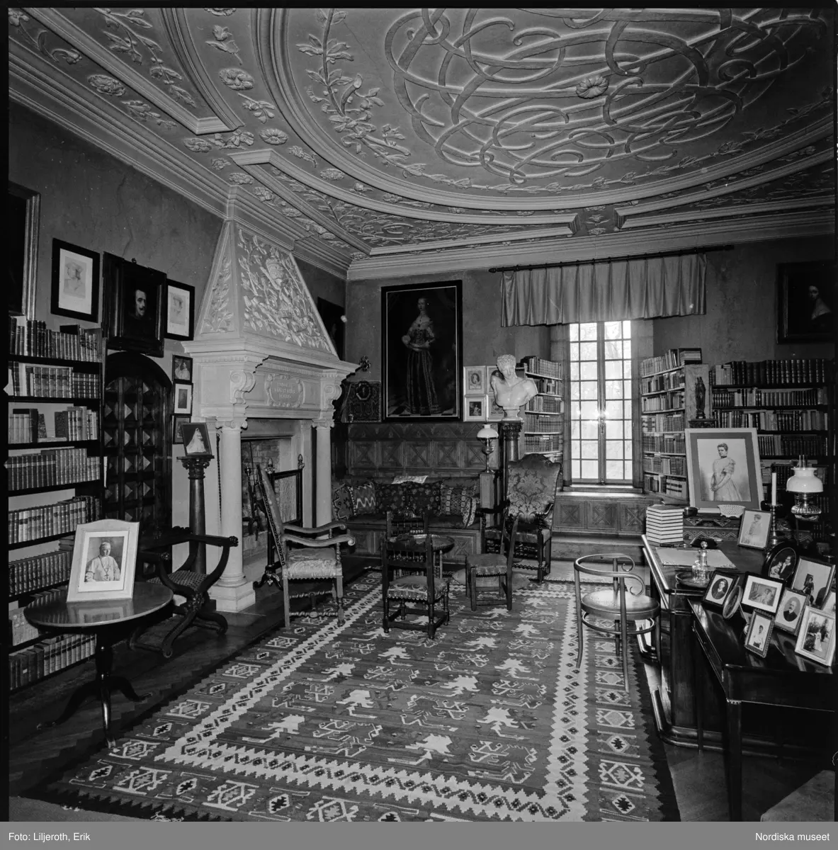 Tyresö slott, interiör, Tyresö socken, Södermanland.