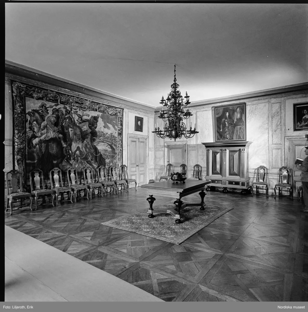 Tyresö slott, interiör, Tyresö socken, Södermanland.
