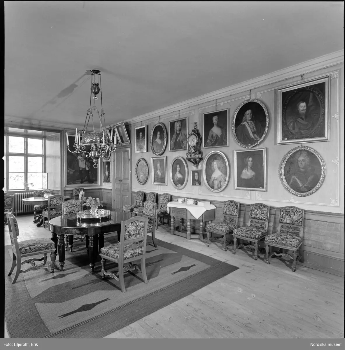 Wibyholm, slott, interiör, Årdala socken, Södermanland.