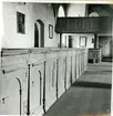 Torpa sn, Kungsör kn.
Interiör med kyrkbänkar i Torpa kyrka, 1947.