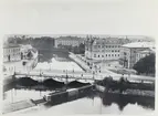 Vy över storbron omkring år 1900.