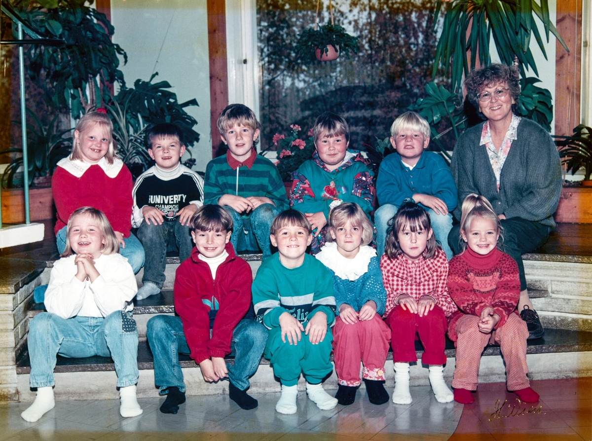 Klassebilde, skole elever.