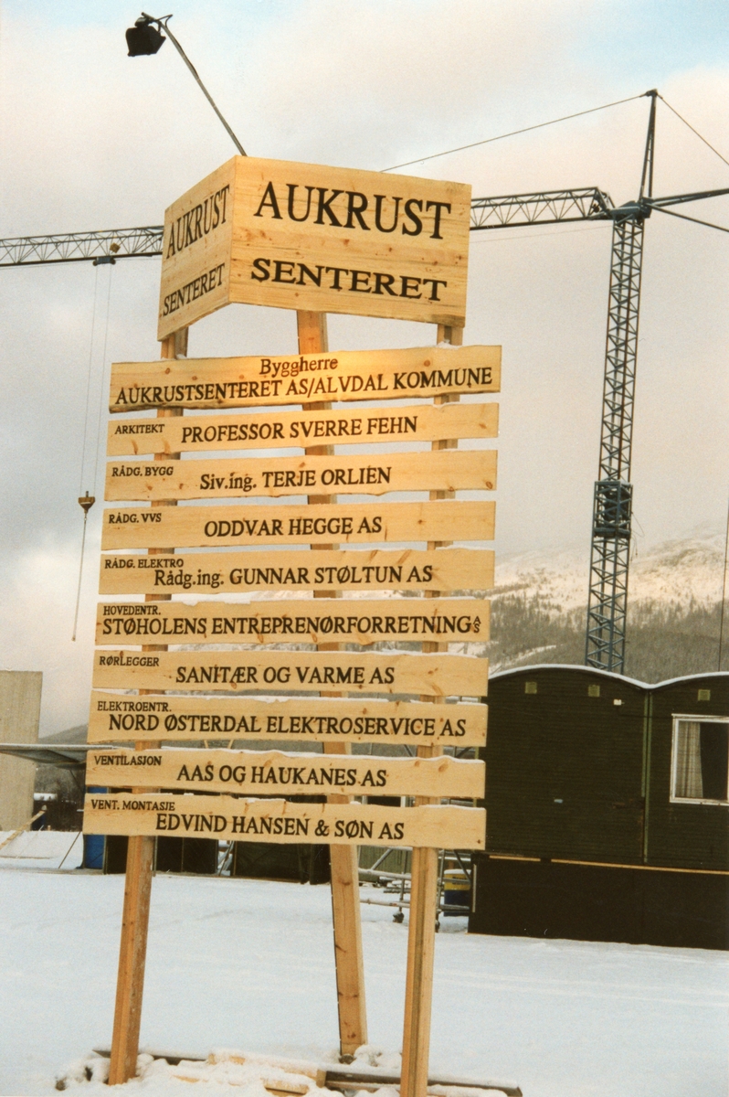Tegninger av Aukrust-senteret 1995