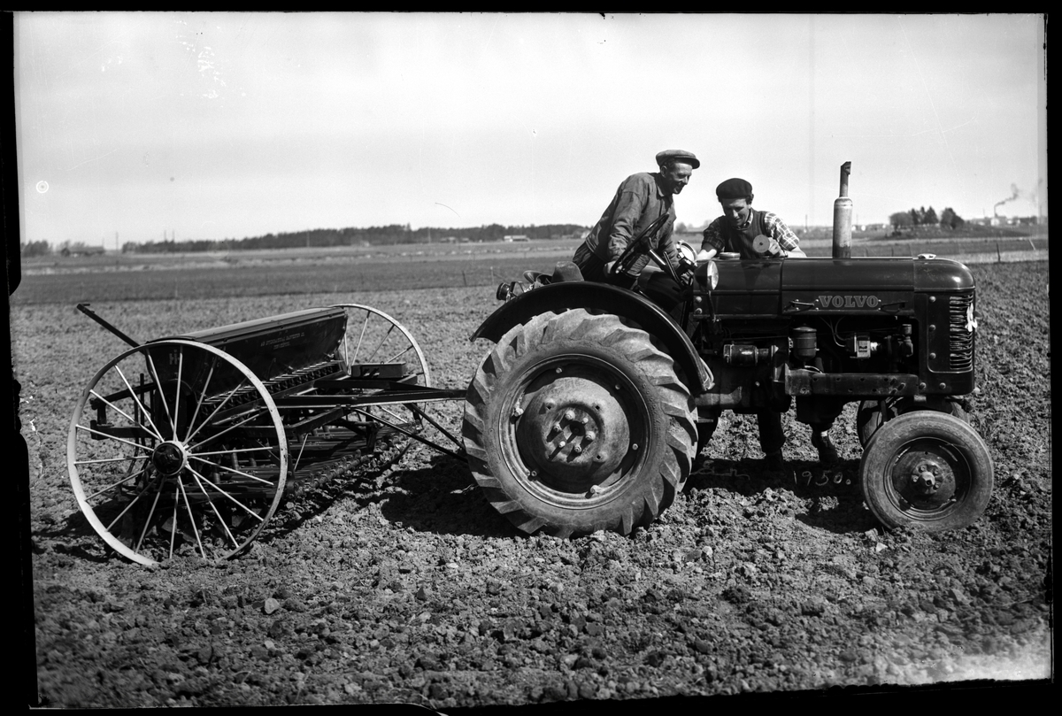 Man kör traktor