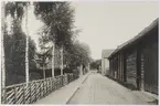 Örebro motiv, Jordgatan söderut från Rudbecksgatan.
Bilden är troligen tagen ca 1903.