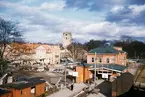 Växjö stationsområde, 1956.