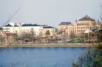 Strandvägen och Söder i Växjö, 1964.