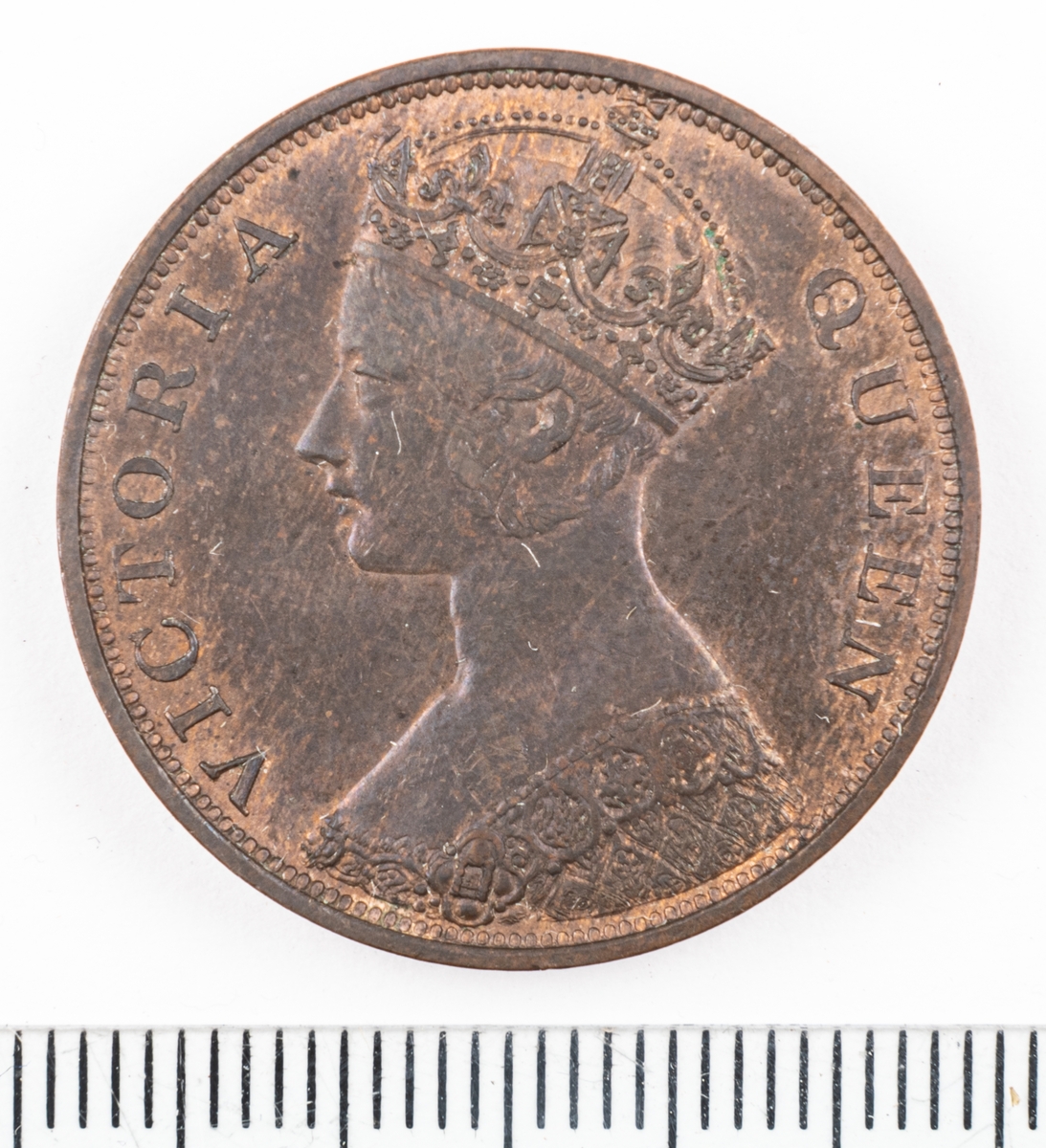Mynt, Hongkong 1863, 1 Cent.