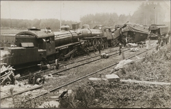 Stationsområdet i Malmslätt efter kollisionen mellan Statens