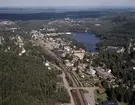 Flygfoto över Hestra i Gislaveds kommun, Jönköpings län 247/1982.