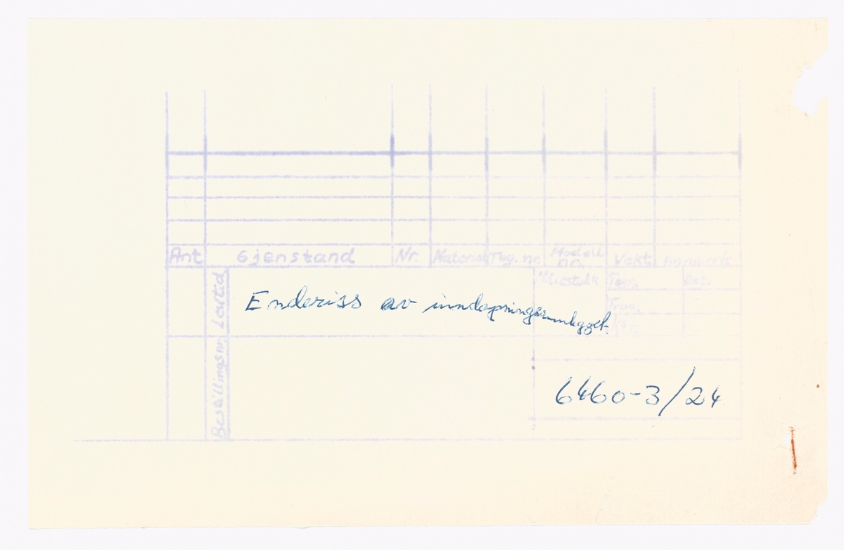 Tegning, bygningstegning, A/S Klevfos Cellulose- & Papirfabrik. Enderiss av inndampingsanlegg (informasjon fra vedhengt lapp).