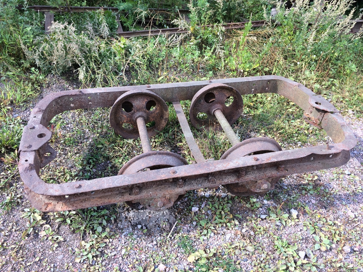 Vagnsunderrede för tippvagn, decauville.