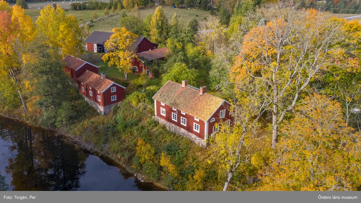 Drönar bilder över Järle kvarn